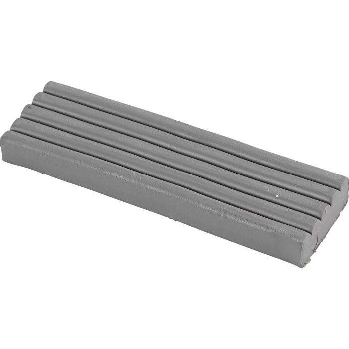 Modellervoks, str. 13x6x4 cm, grå, 500 g/ 1 pk.