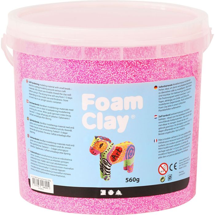 Foam Clay® , neon pink, 560 g/ 1 spann