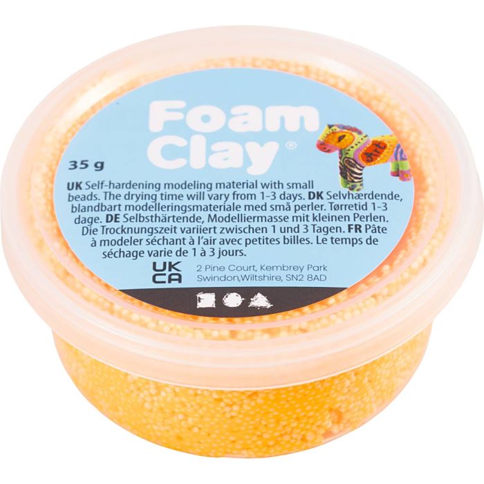 Foam Clay® , orange, 35 g/ 1 boks