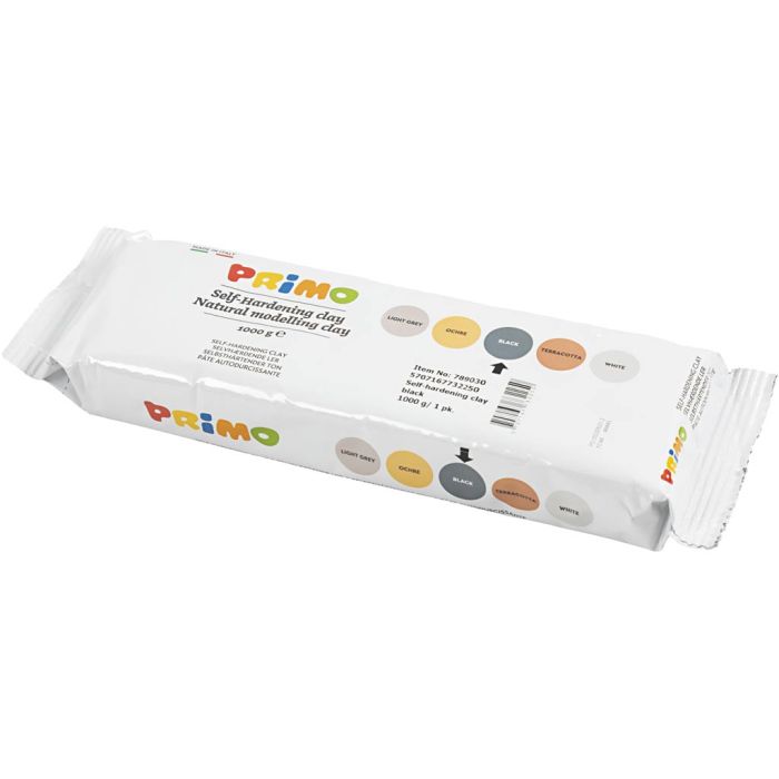 Selvherdende Leire, svart, 1000 g/ 1 pk.