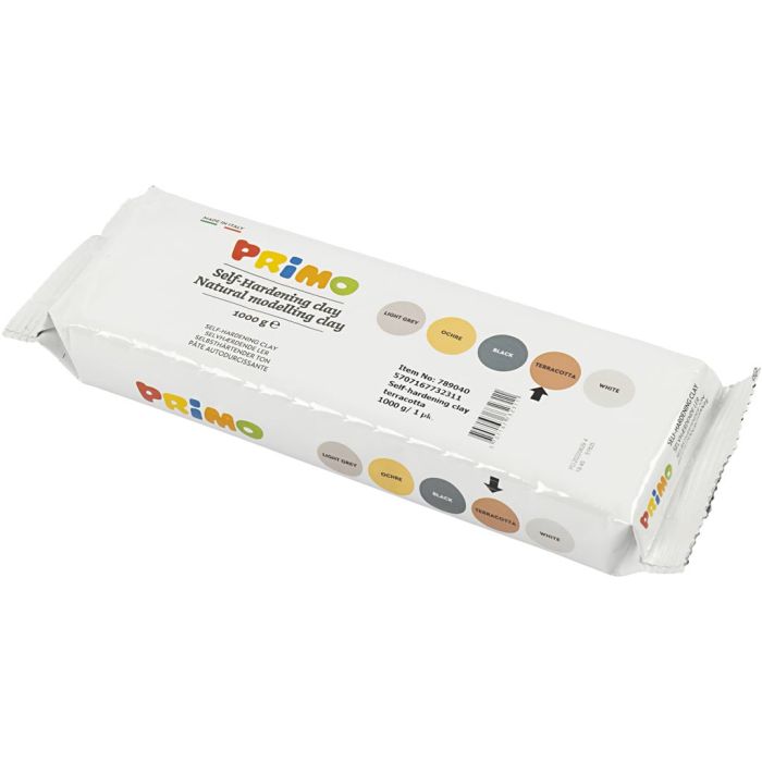 Selvherdende Leire, terrakotta, 12x1000 g/ 1 pk.