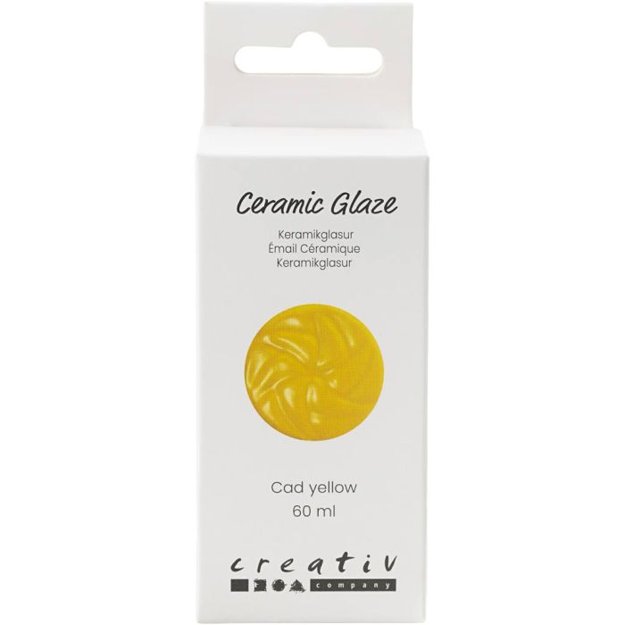 Keramikkglasur, 984-1101 °C, dekkende, cad Yellow, 60 ml/ 1 boks