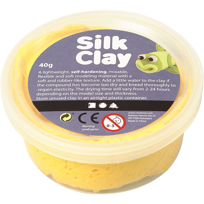 Silk Clay®, gul, 40 g/ 1 boks