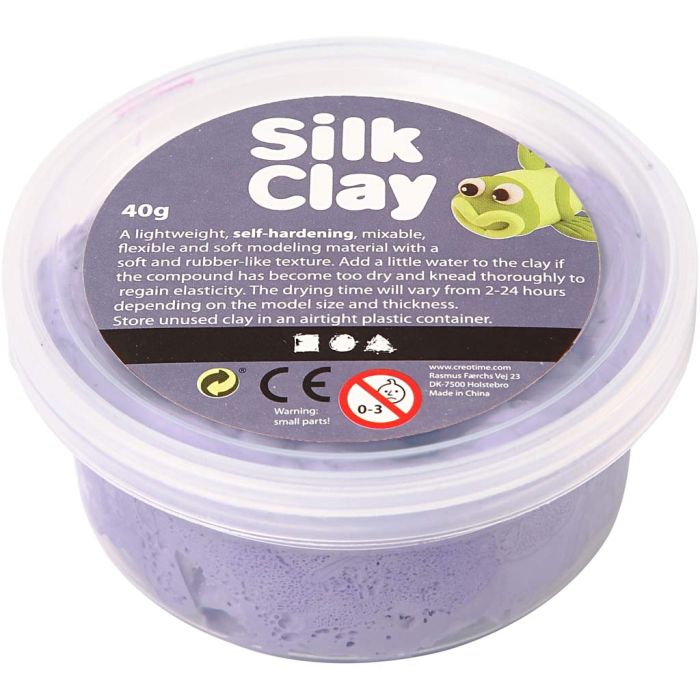 Silk Clay®, lilla, 40 g/ 1 boks