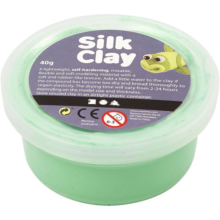 Silk Clay®, lys grønn, 40 g/ 1 boks