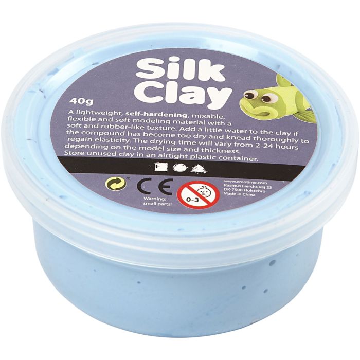 Silk Clay®, neon blå, 40 g/ 1 boks