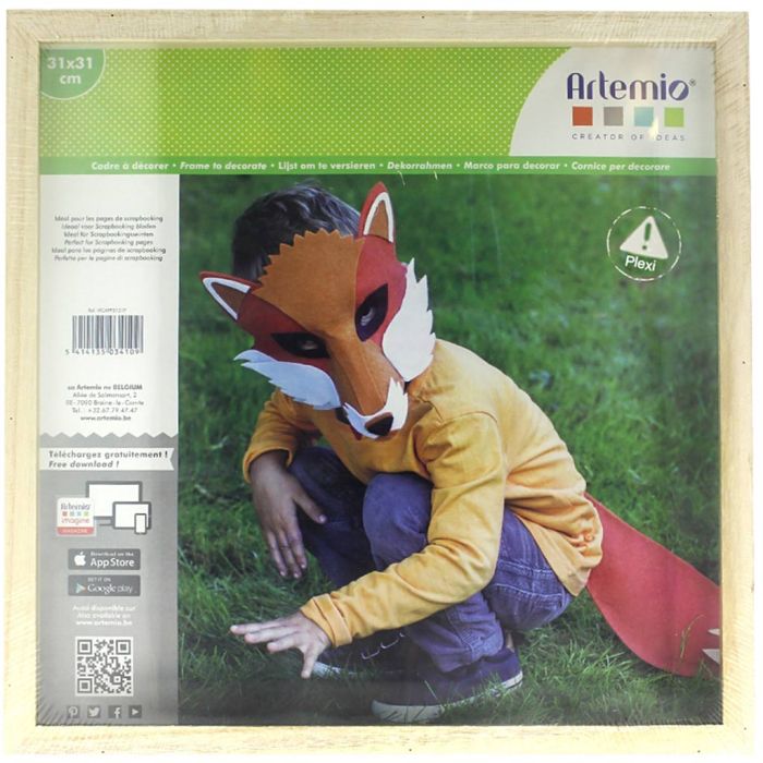 Fotoramme i tre - scrapbok-format, str. 31x31 cm, 1 stk.