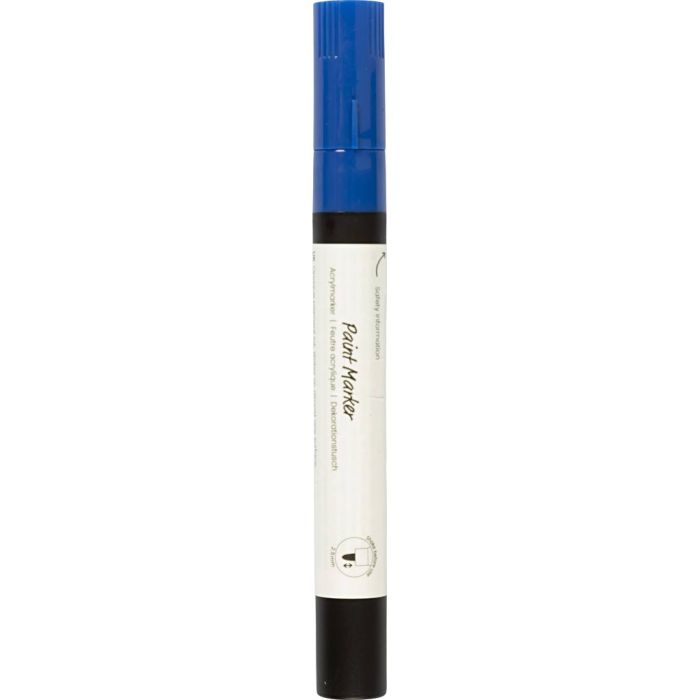 Dekorasjonstusj, strek 2,5 mm, blå, 1 stk.