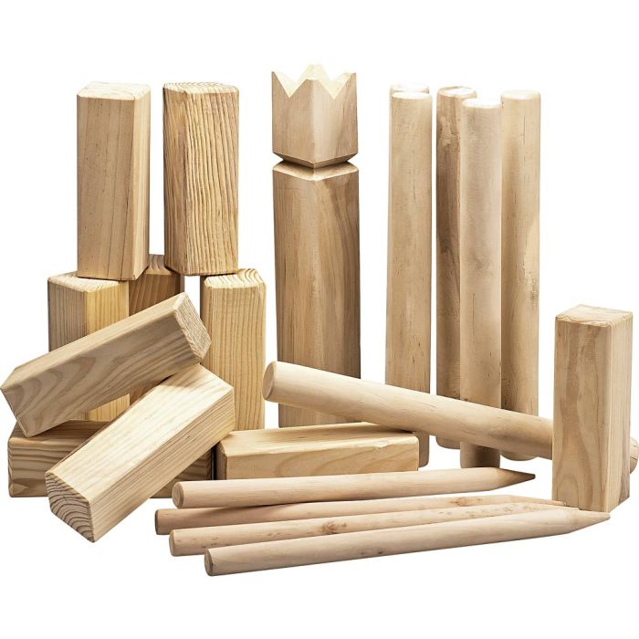 Vikingspill / Kubbespill, H: 31 cm, 1 sett