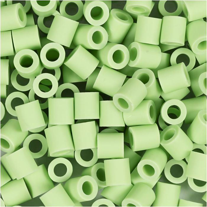 NABBI BioBeads, str. 5x5 mm, hullstr. 2,5 mm, medium, pastellgrønn, 1000 stk./ 1 pk.