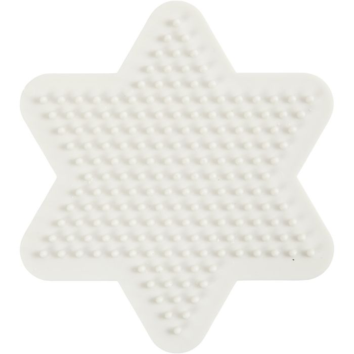 NABBI BioBeads Perleplate, stjerne, str. 9,8x9,8 cm, medium, 1 stk.