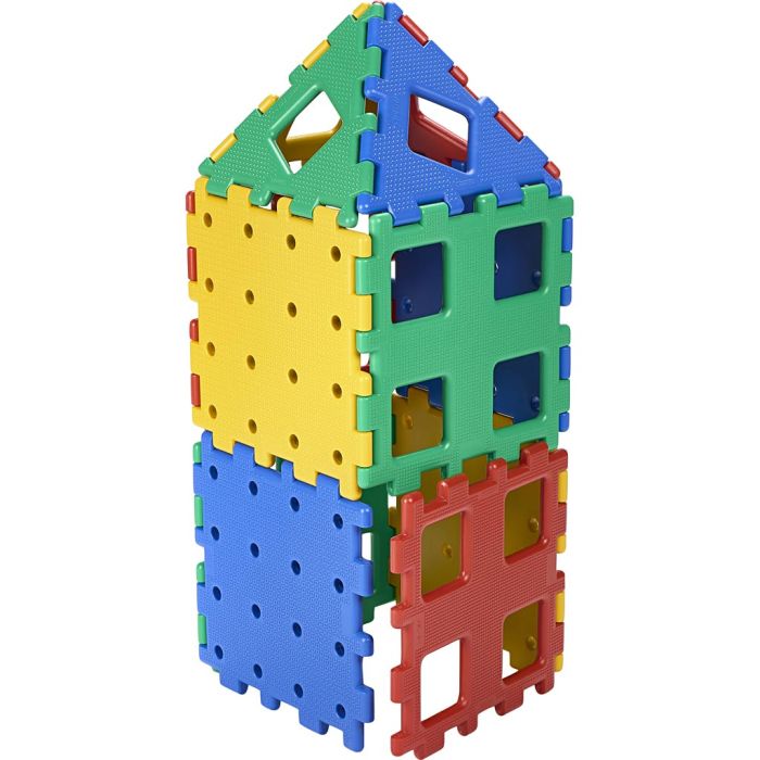 Polydron XL, str. 36-40 cm, colorful, 12 deler/ 1 sett