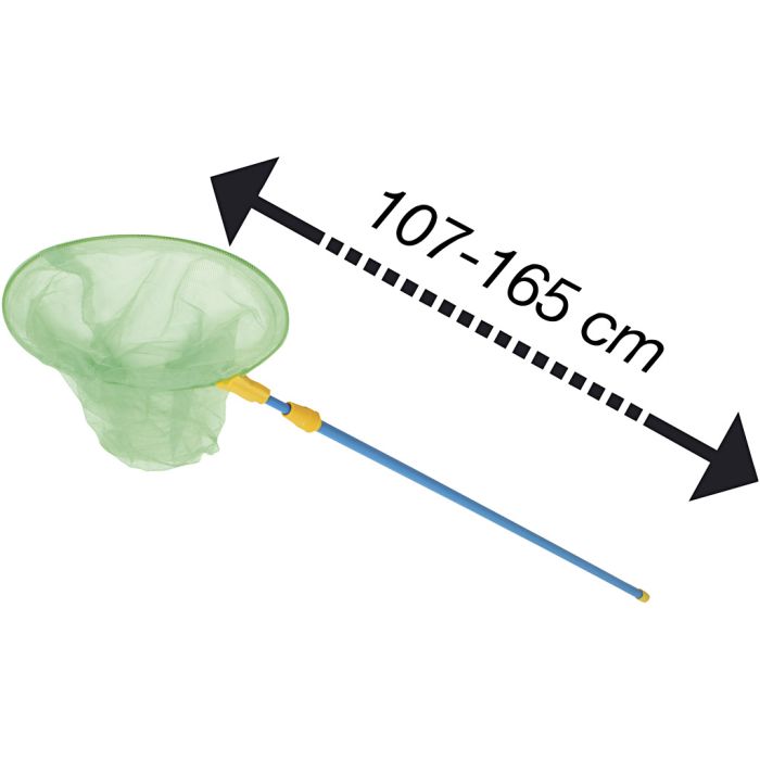Fiskehåv med teleskopskaft, L: 107-165 cm, 10 stk./ 1 pk.