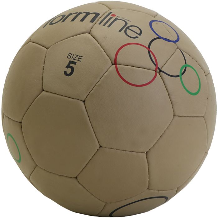 Skolegårdsfotball, nr. 5, brun, 1 stk.
