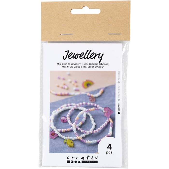 Mini DIY Kit Smykker, Armbånd av krympeplast, 1 pk.