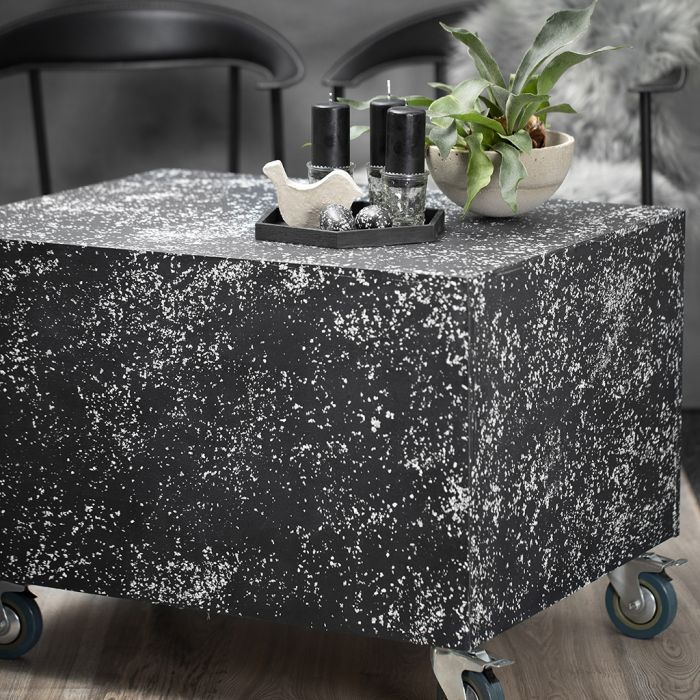 Pallepodie på hjul med terrazzo look