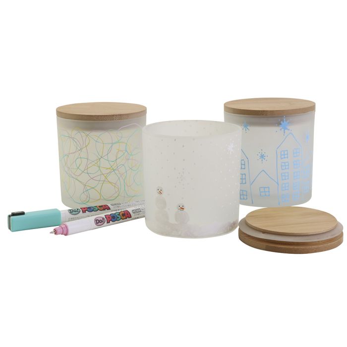 Dekorative oppbevaringsglass med flotte motiver