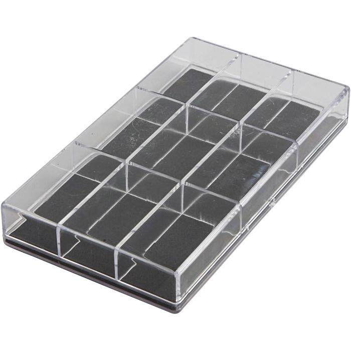 Akryleske, H: 2.4 cm, L: 16.5 cm, B: 9,3 cm, 100 stk./ 1 pk.