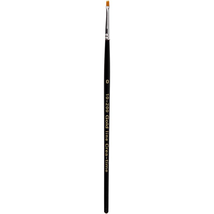 Gold Line pensler, flat, 0, L: 18,5 cm, B: 1 mm, 12stk./ 1 pk.