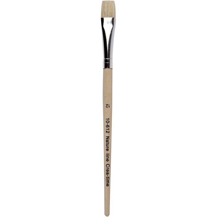 Nature Line Pensel, nr. 12, L: 19 cm, B: 11 mm, flat, 12 stk./ 1 pk.