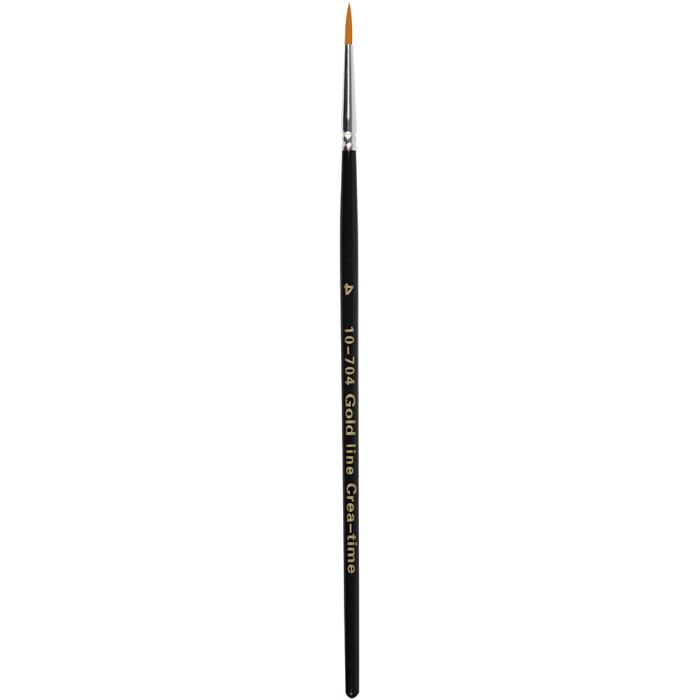 Gold Line pensler, nr. 4, L: 17 cm, B: 2,5 mm, rund, 12 stk./ 1 pk.