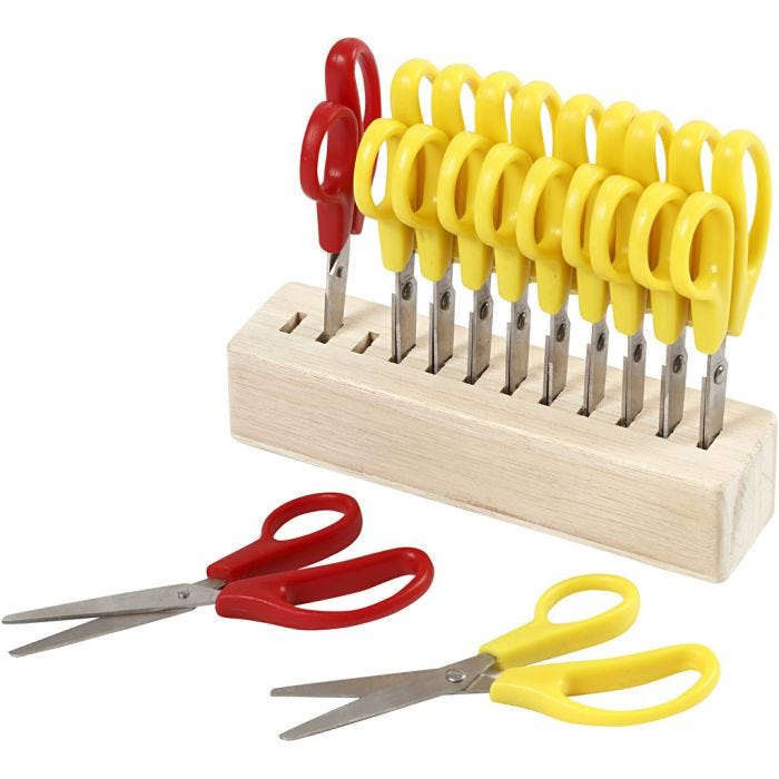 Barnesaks, L: 12,5 cm, rund, 12 stk./ 1 pk.