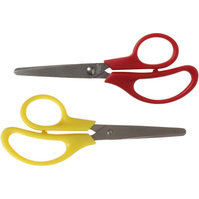 Barnesaks, L: 12,5 cm, rund, høyre &amp; venstre, 12 stk./ 1 pk.
