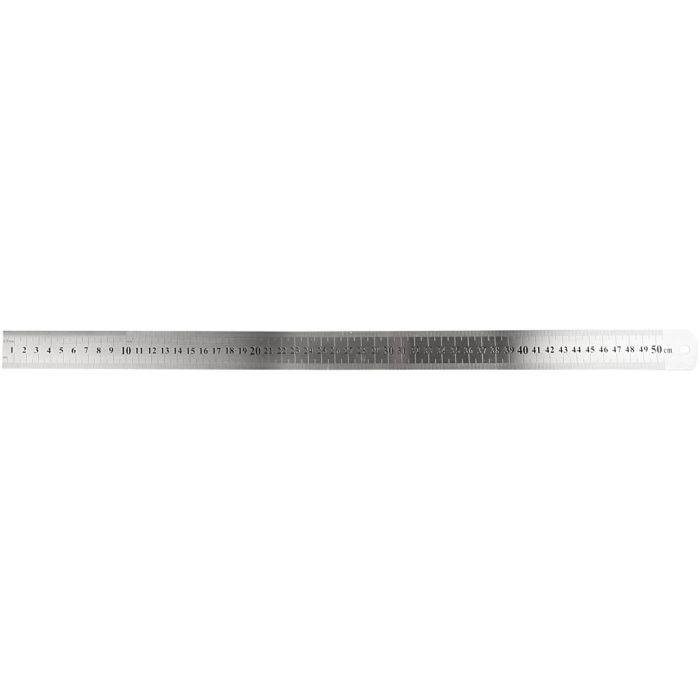 Stållinjal, L: 50 cm, 1 stk.