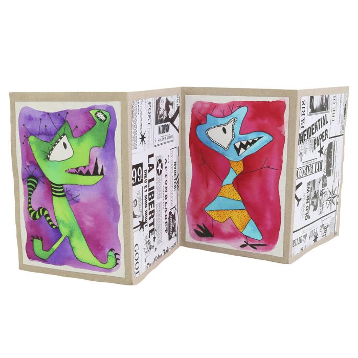 Monstre tegnet med «feil» hånd