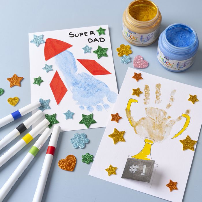 Personlig bilde med hånd og fotavtrykk