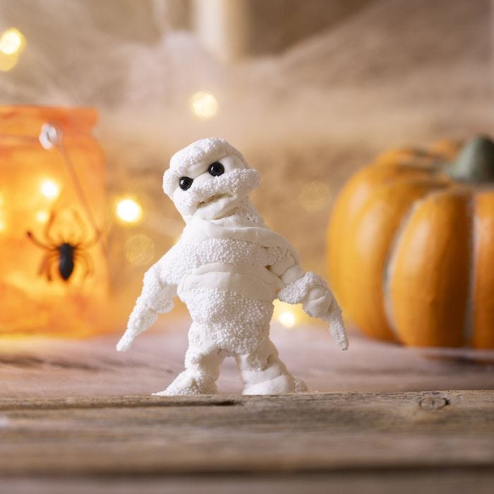 Mumie av Silk Clay® og Foam Clay®
