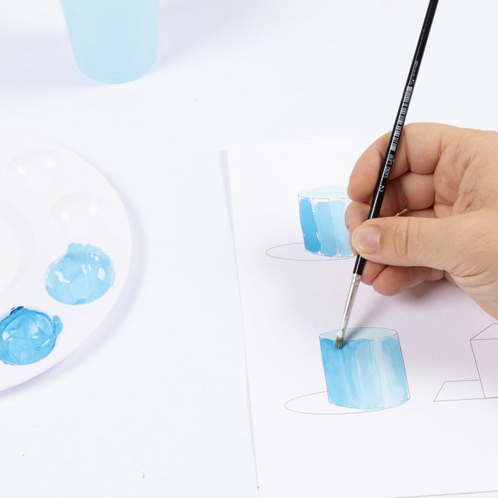 Slik lager du 3D- og skyggeeffekter med gouachemaling