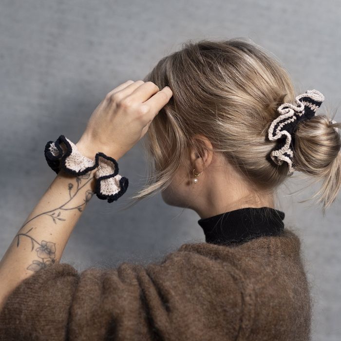 Heklede scrunchies