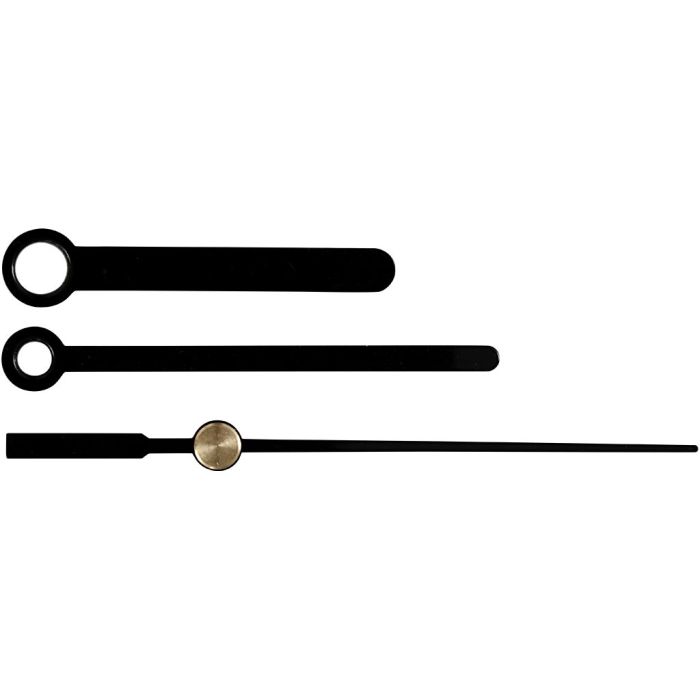 Urvisere, hullstr. 4+6 mm, svart, 1 sett