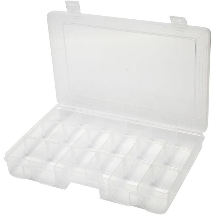 Systemkasse, str. 27x19 cm, hullstr. 5x4,5 cm, 1 stk.