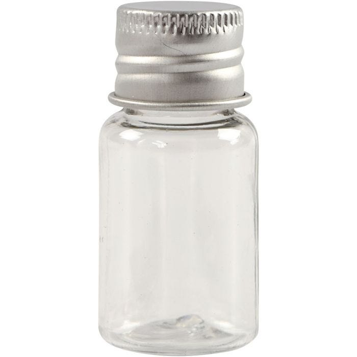 Plastboks med lokk, H: 48 mm, dia. 23,5 mm, 13 ml, 10 stk./ 1 pk.