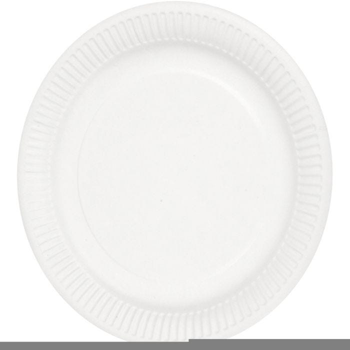 Papptallerken, dia. 23 cm, 100 stk./ 1 pk.