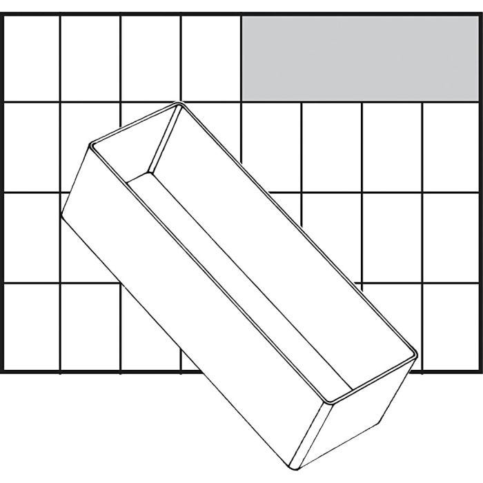 Basisinnsats, nr. A8-2, H: 47 mm, str. 157x55 mm, 1 stk.