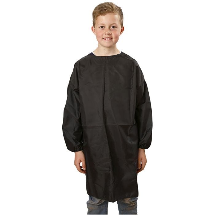 Maleforkle, L: 81 cm, str. 7-12 år, svart, 1 stk.