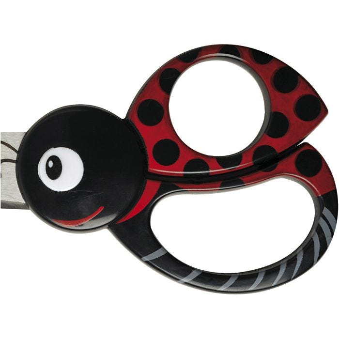 Barnesaks med Dyremotiv, marihøne, L: 13 cm, 1 stk.