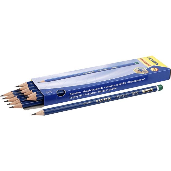 Robinson Blyant, dia. 6,8 mm, H, mine 2 mm, 12 stk./ 1 pk.