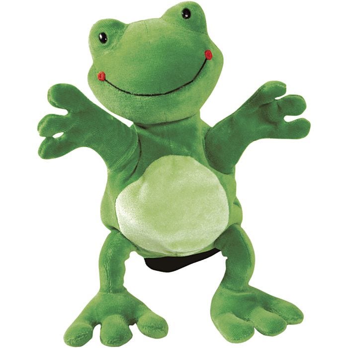 beleduc Hånddukke, Frosk, str. 30 cm, 1 stk.