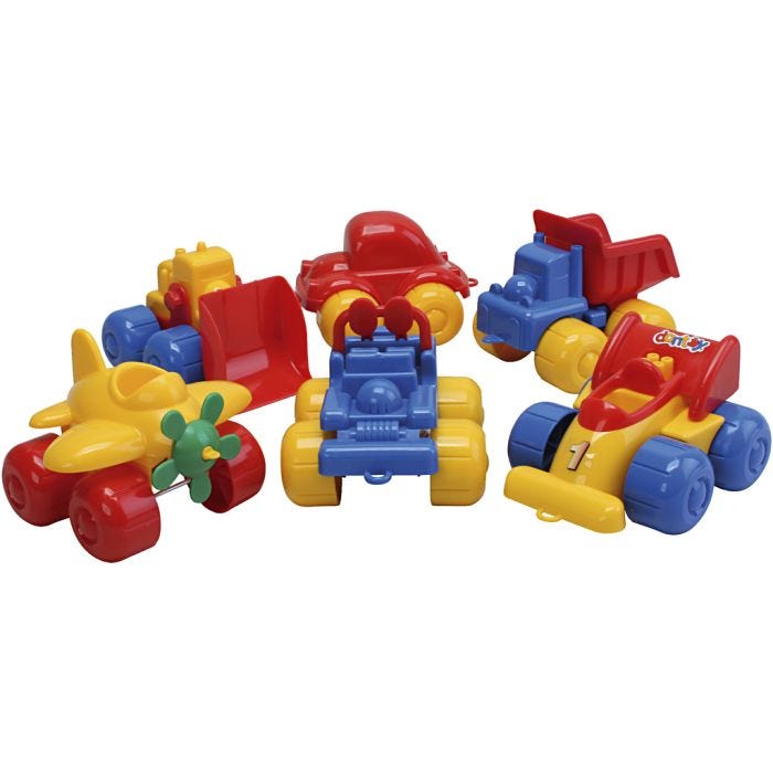 dantoy Kjøretøyer, str. 17 cm, Innhold kan variere , 6 ass./ 1 sett