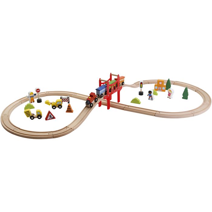 VIGA Figure 8 Railway Set, 39 deler/ 1 pk.