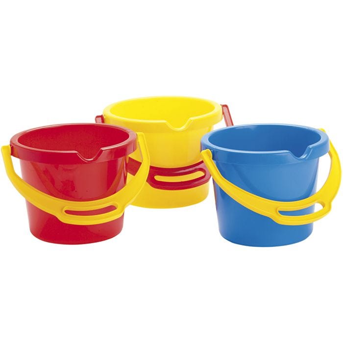 dantoy bøtter med helletut, 1 stk.