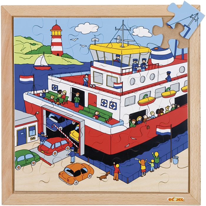 Educo Trepuslespill, str. 34x34 cm, 36 brikker, 1 stk.