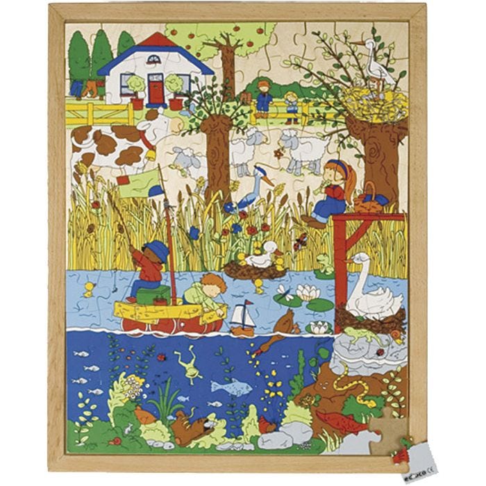 Educo Trepuslespill, str. 40x50 cm, 120 brikker, 1 stk.