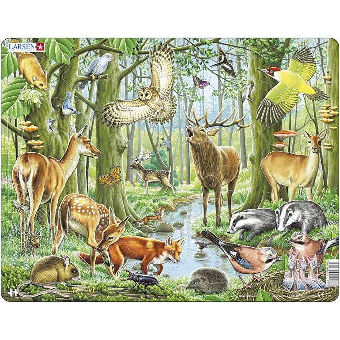 Puslespill, str. 28,5x36,5 cm, 40 brikker, 1 stk.