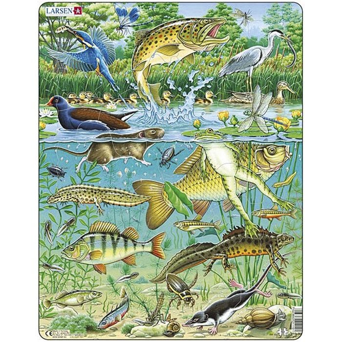Puslespill, str. 28,5x36,5 cm, 50 brikker, 1 stk.