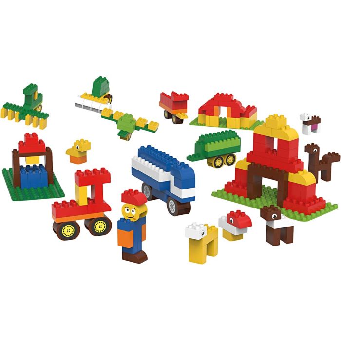 BiOBUDDi Byggeklosser, Bondegård, 246 deler/ 1 pk.